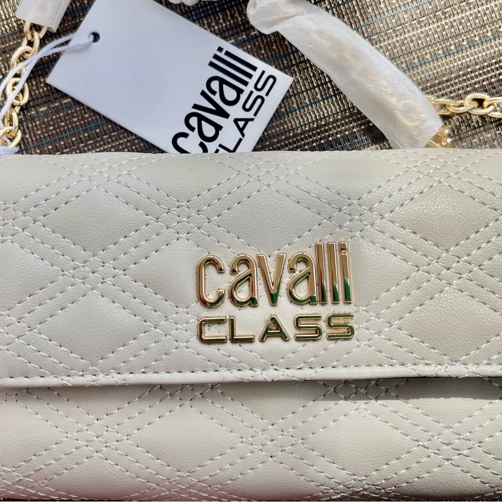 Cavalli Class White Quilted Women's Bag